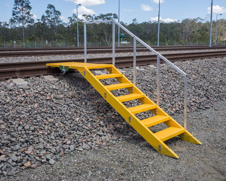 Light weight Composite Stairs for Rail Personnel Maintenance