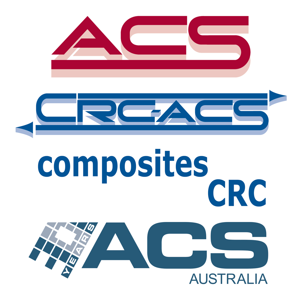 Advanced Composite Structures logos over the 30 years of operation
