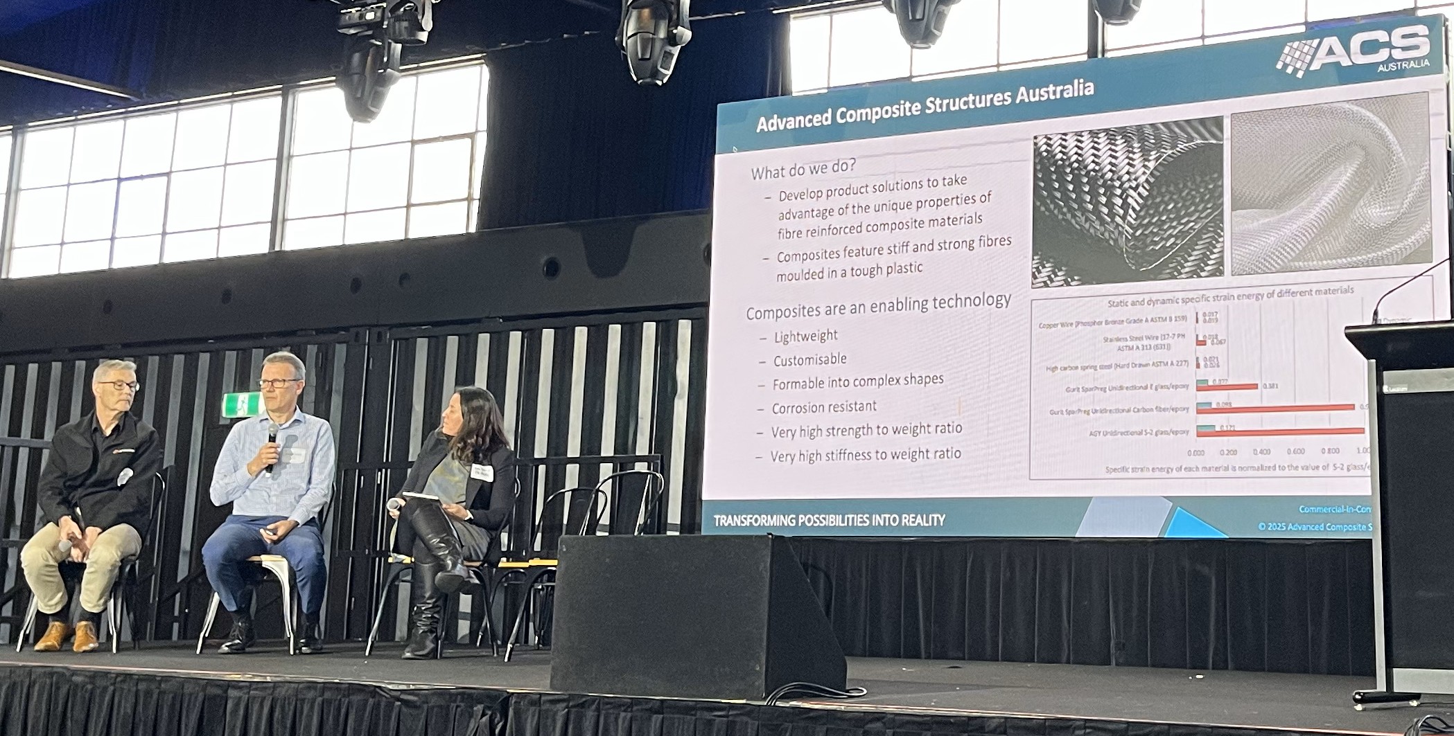 Rodney Thomson panelist at Cleantech Showcase in Melbourne, Australia.