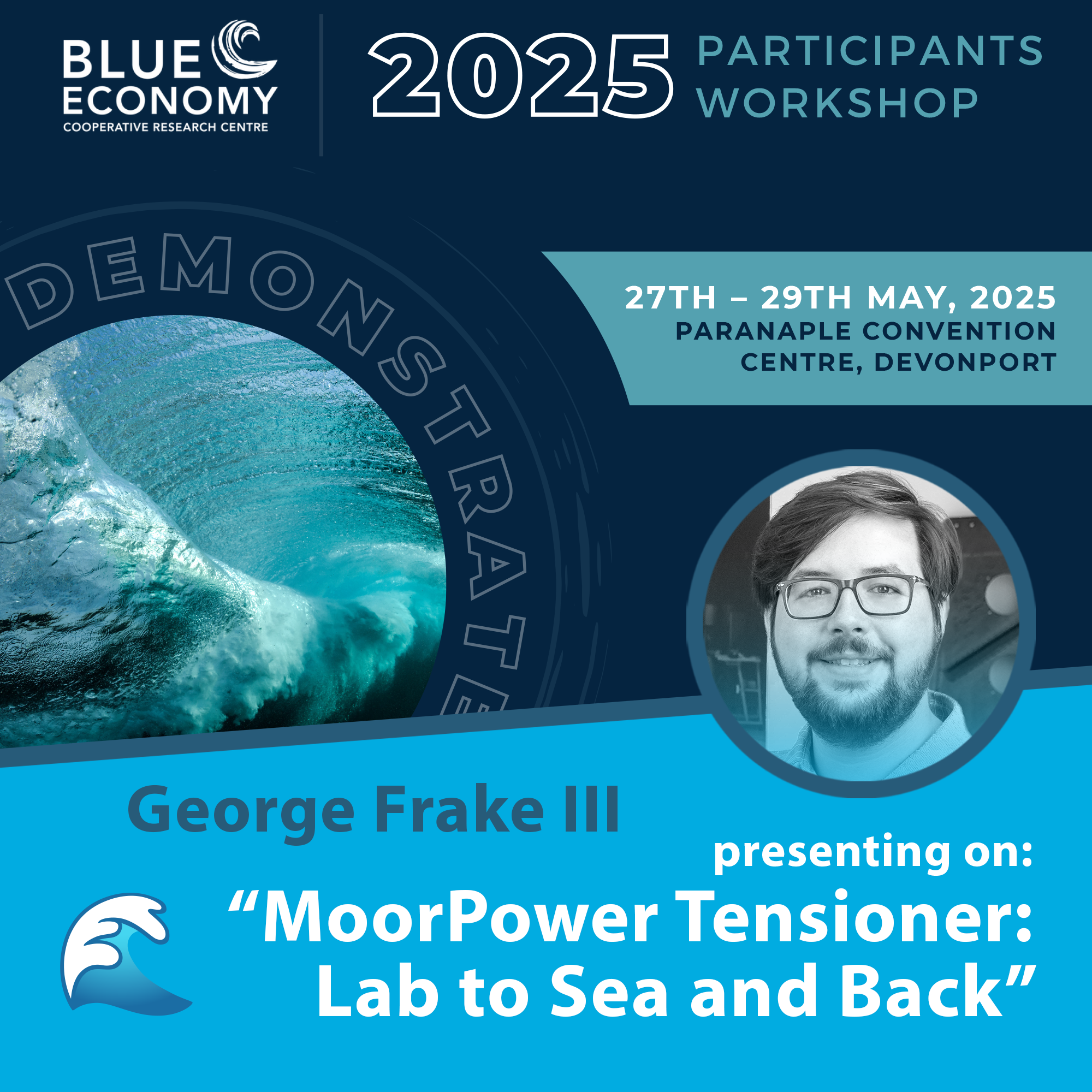 George Frake III presenting at the BECRC Demonstrate Participants Workshop 2025