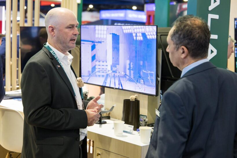 Paul Falzon (General Manager) & Mat Stoessinger (Principal Engineer) at ACS Australia at Team Australia Stand at SAS Expo 2026