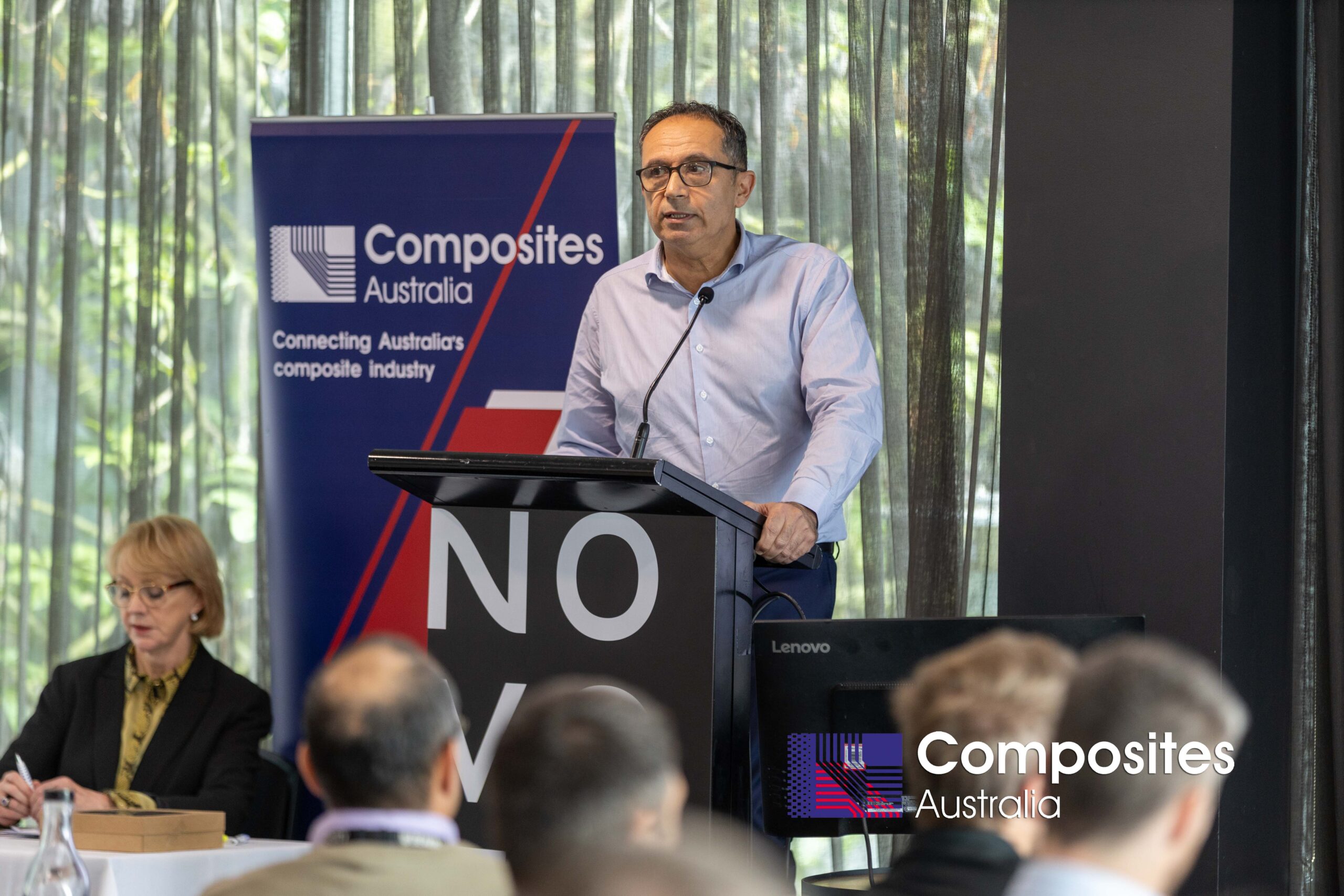 Paul Falzon, General Manager presenting at Composites Australia Conference 2026 in Geelong