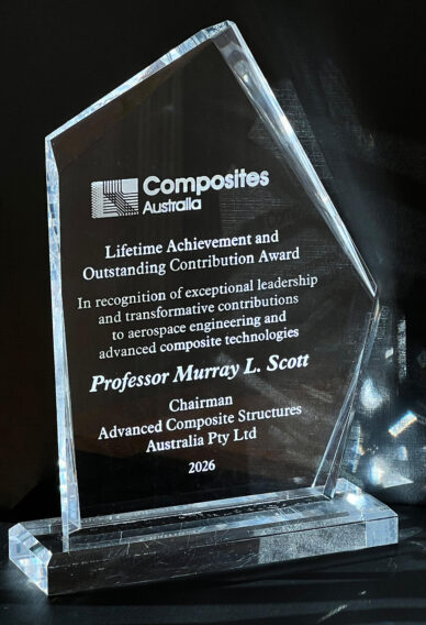 Composites Australia Conference 2026 Award Prof Murray Scott Chairman ACS Australia